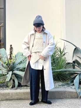 「アイテム（財布/小物）」を使った、bulle de savonさん（レディース・159cm）の冬コーディネート