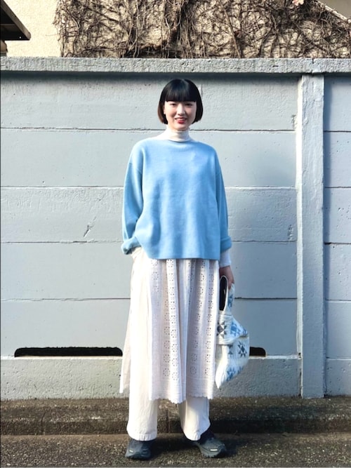 △60/-強撚ストレッチフライス ハイネックプルオーバー（Tシャツ