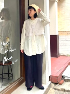 「yuni（ユニ　）のアイテム」を使った、bulle de savonさん（レディース・159cm）の冬コーディネート