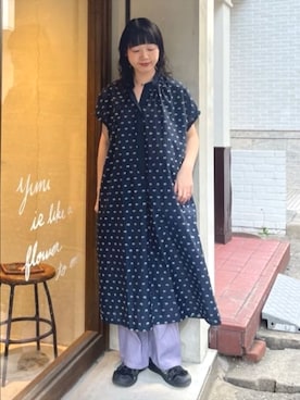 「yuni（ユニ　）のアイテム」を使った、bulle de savonさん（レディース・158cm）の春コーディネート