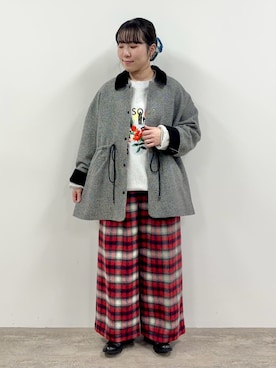 「yuni（ユニ　）のアイテム（ジャケット/アウター）」を使った、bulle de savonさん（レディース・155cm）の秋コーディネート