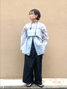 「yuni（ユニ　）のアイテム」を使った、bulle de savonさん（レディース・150cm）の夏コーディネート