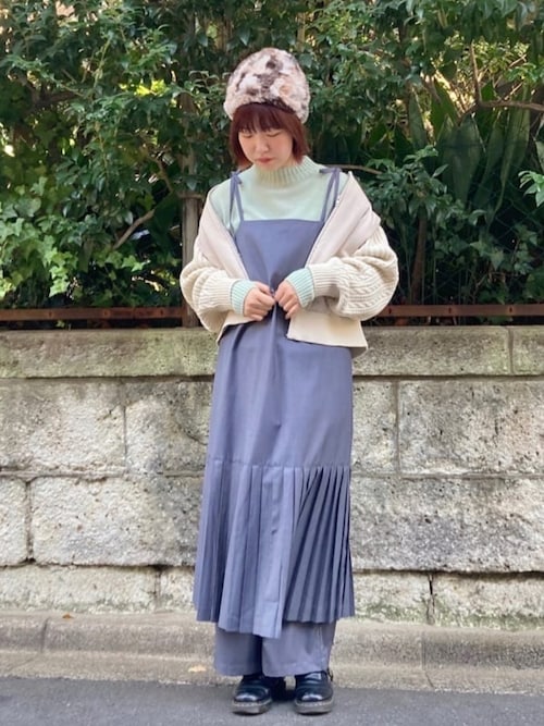 bulle de savon ビュルデサボン T/R プリーツワンピース bulle de savon ワンピース T/R 刺繍プリーツワンピース