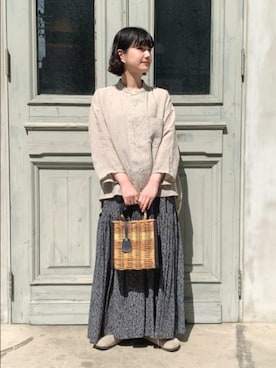 「yuni（ユニ　）のアイテム」を使った、bulle de savonさん（レディース・150cm）の春コーディネート