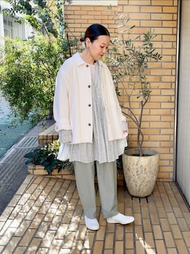 「yuni（ユニ　）のアイテム（ブルゾン）」を使った、bulle de savonさん（レディース・152cm）の春コーディネート
