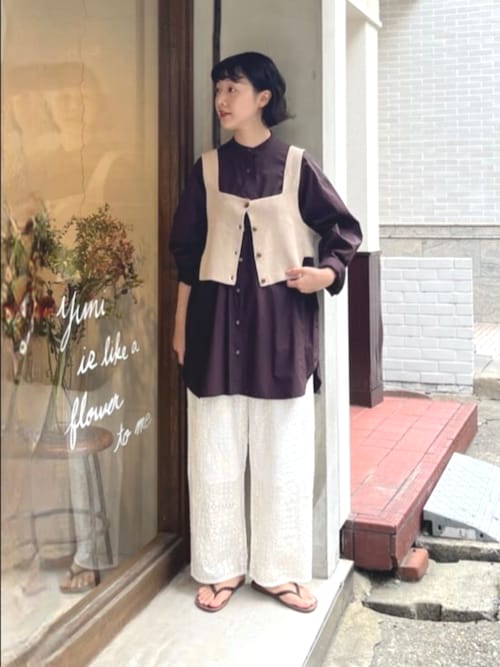 セール】eyelet embroidelyイージーパンツ（その他パンツ）｜yuni