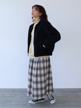 「セーラースタジャン」｜bulle de savonさん（レディース・155cm）の秋コーディネート