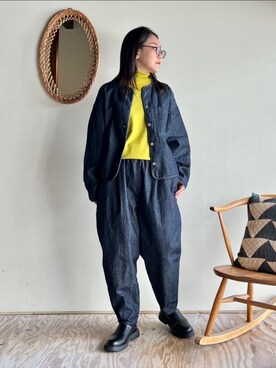 「yuni」｜「アイテム（ジャケット/アウター）」を使った、bulle de savonさん（レディース・152cm）の冬コーディネート