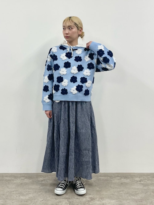 bulle de savon ブルーセーター、プルオーバー AMBIDEX Store bulle de savon/bulle de savon/トップス/ニット