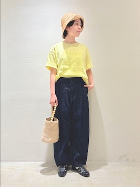 「yuni（ユニ　）のアイテム」を使った、bulle de savonさん（レディース・150cm）の春コーディネート