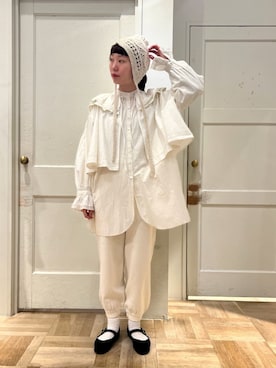 「アイテム（ニットキャップ/ビーニー）」を使った、bulle de savonさん（レディース・163cm）の冬コーディネート