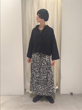 「yuni（ユニ　）のアイテム」を使った、bulle de savonさん（レディース・169cm）の冬コーディネート