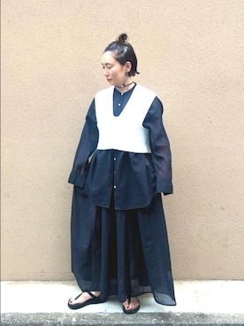 「yuni（ユニ　）のアイテム」を使った、bulle de savonさん（レディース・150cm）の夏コーディネート