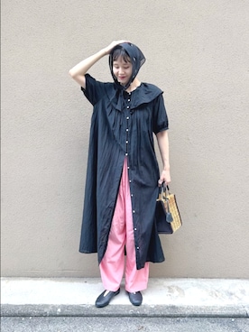 「yuni（ユニ　）のアイテム」を使った、bulle de savonさん（レディース・163cm）の夏コーディネート