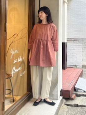 「yuni（ユニ　）のアイテム」を使った、bulle de savonさん（レディース・158cm）の春コーディネート