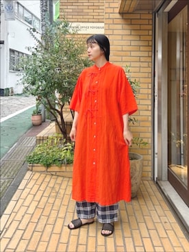 「yuni（ユニ　）のアイテム」を使った、bulle de savonさん（レディース・163cm）の夏コーディネート
