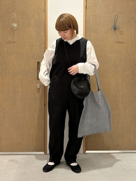 「bulle de savon（ビュルデサボン）のアイテム（ショルダーバッグ）」を使った、bulle de savonさん（レディース・152cm）の冬コーディネート