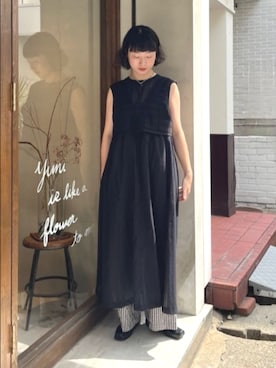 「yuni（ユニ　）のアイテム」を使った、bulle de savonさん（レディース・159cm）の夏コーディネート