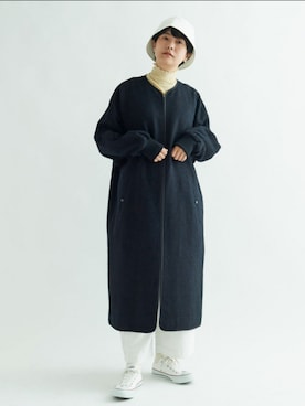 「yuni（ユニ　）のアイテム（その他アウター）」を使った、bulle de savonさん（レディース・160cm）の秋コーディネート