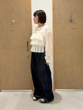「キュプラ」｜bulle de savonさん（レディース・151cm）の秋コーディネート