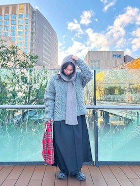 「アイテム（ワンピース）」を使った、bulle de savonさん（レディース・154cm）の冬コーディネート