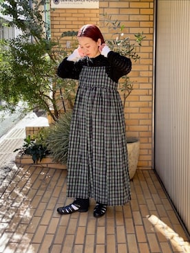 「yuni」｜「アイテム（ワンピース/ドレス）」を使った、bulle de savonさん（レディース・152cm）の春コーディネート