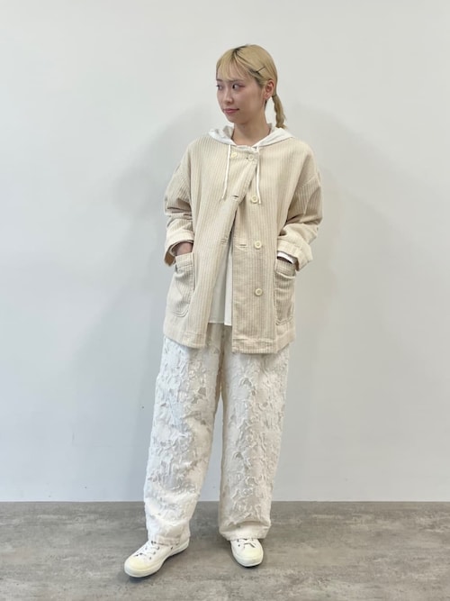 △80/タイプライターナチュラルトリプルワッシャー スノーパーカー