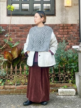 「yuni（ユニ　）のアイテム」を使った、bulle de savonさん（レディース・150cm）の冬コーディネート