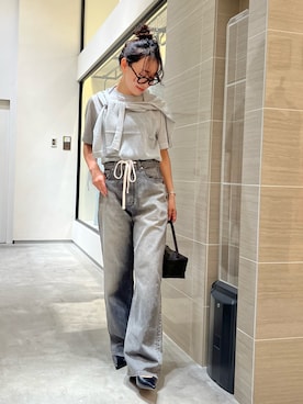 「アイテム（トップス、シルバー系）」を使った、miyakoshi＿87さん（レディース・158cm）の夏コーディネート