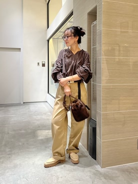 「ブラウスコーデ」｜miyakoshi＿87さん（レディース・158cm）の秋コーディネート