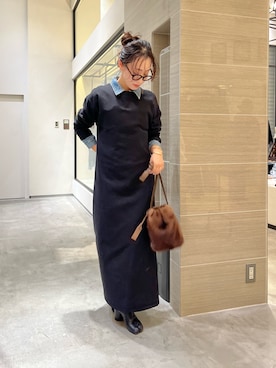 「ウィムガゼット」｜「アイテム（デニムジャケット）」を使った、miyakoshi＿87さん（レディース・158cm）の秋コーディネート