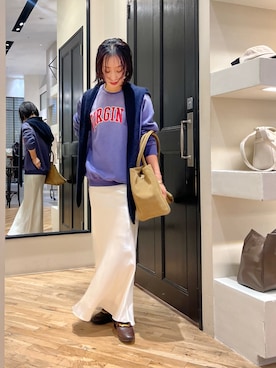 「アイテム（バンダナ/スカーフ）」を使った、miyakoshi＿87さん（レディース・158cm）の秋コーディネート