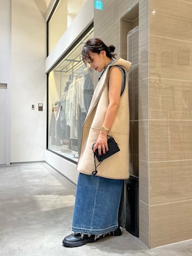 「ウィムガゼット」｜「アイテム（ワンピース/ドレス）」を使った、miyakoshi＿87さん（レディース・158cm）の夏コーディネート