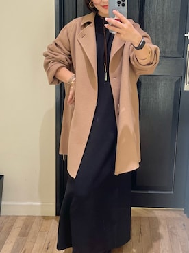 「アイテム（ピーコート）」を使った、miyakoshi＿87さん（レディース・158cm）の秋コーディネート