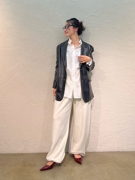 「THE PAUSE（ザ ポーズ）のアイテム（パンツ）」を使った、miyakoshi＿87さん（レディース・158cm）の夏コーディネート