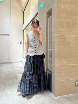 「アイテム（スカート）」を使った、miyakoshi＿87さん（レディース・158cm）の夏コーディネート