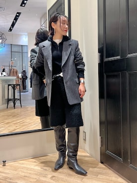 「Whim Gazette（ウィムガゼット）の【Hoaw.】コンチョベルト（ベルト）」を使った、miyakoshi＿87さん（レディース・158cm）の秋コーディネート