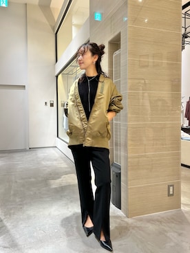「MA-1」｜miyakoshi＿87さん（レディース・158cm）の秋コーディネート