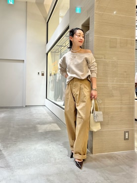 「THE PAUSE（ザ ポーズ）のアイテム」を使った、miyakoshi＿87さん（レディース・158cm）の冬コーディネート