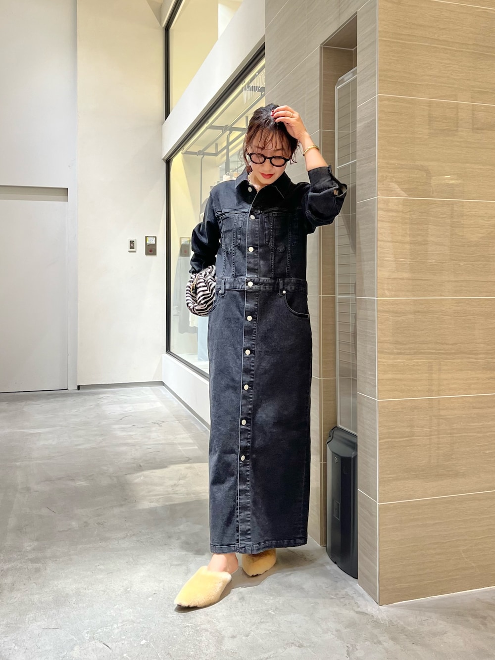 ウィムガゼット　デニムワンピース ウィムガゼット Whim Gazette DENIMワンピース （indigo