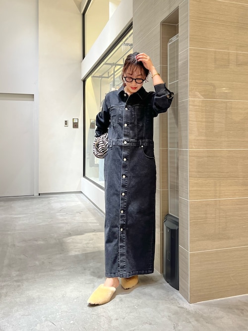ウィムガゼット　デニムワンピース ウィムガゼット Whim Gazette DENIMワンピース （indigo