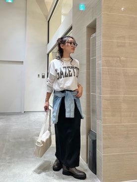 「アイテム（チョーカー）」を使った、miyakoshi＿87さん（レディース・158cm）の秋コーディネート