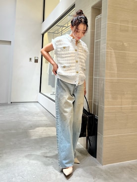 「ツイード」｜miyakoshi＿87さん（レディース・158cm）の秋コーディネート