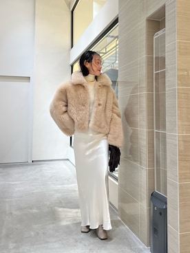 「ウィムガゼット」｜「アイテム（ブーツ）」を使った、miyakoshi＿87さん（レディース・158cm）の冬コーディネート