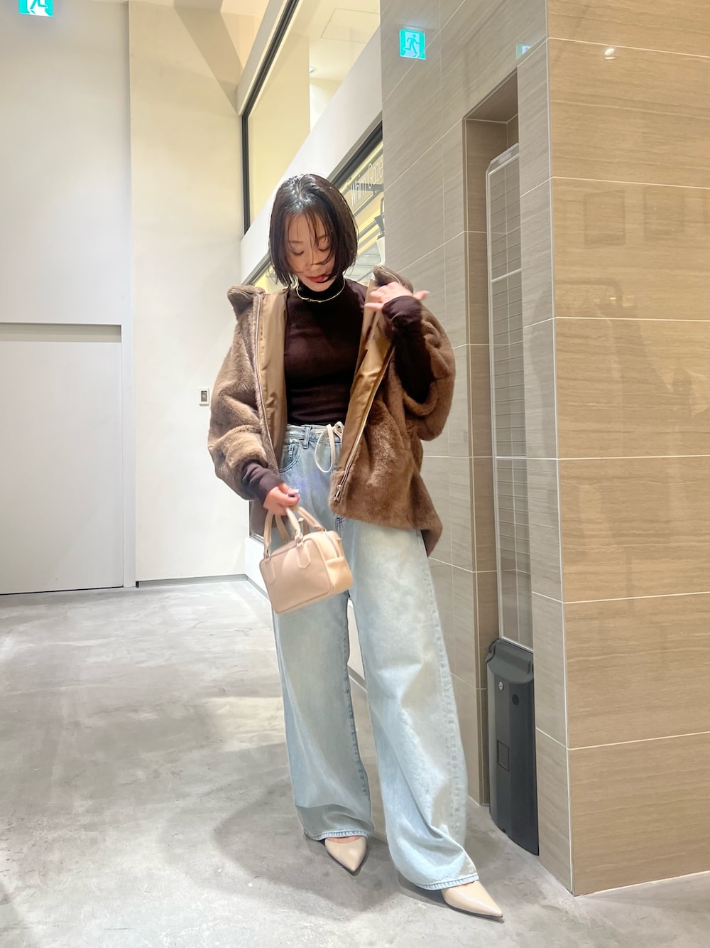 美品 デニム合う毛皮のハーフコート 50代 ファッション】今季買うべき 