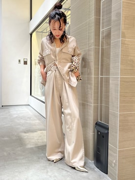 「アイテム（ポーチ）」を使った、miyakoshi＿87さん（レディース・158cm）の夏コーディネート