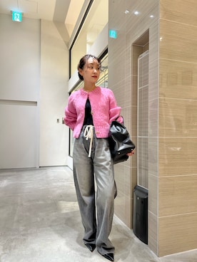 「アイテム（ボストンバッグ）」を使った、miyakoshi＿87さん（レディース・158cm）の夏コーディネート