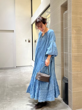 「ウィムガゼット」｜「アイテム（ワンピース/ドレス）」を使った、miyakoshi＿87さん（レディース・158cm）の夏コーディネート