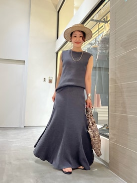 「Whim Gazette（ウィムガゼット）のアイテム」を使った、miyakoshi＿87さん（レディース・158cm）の夏コーディネート