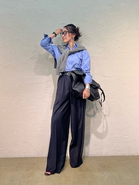 「THE PAUSE（ザ ポーズ）のアイテム」を使った、miyakoshi＿87さん（レディース・158cm）の夏コーディネート